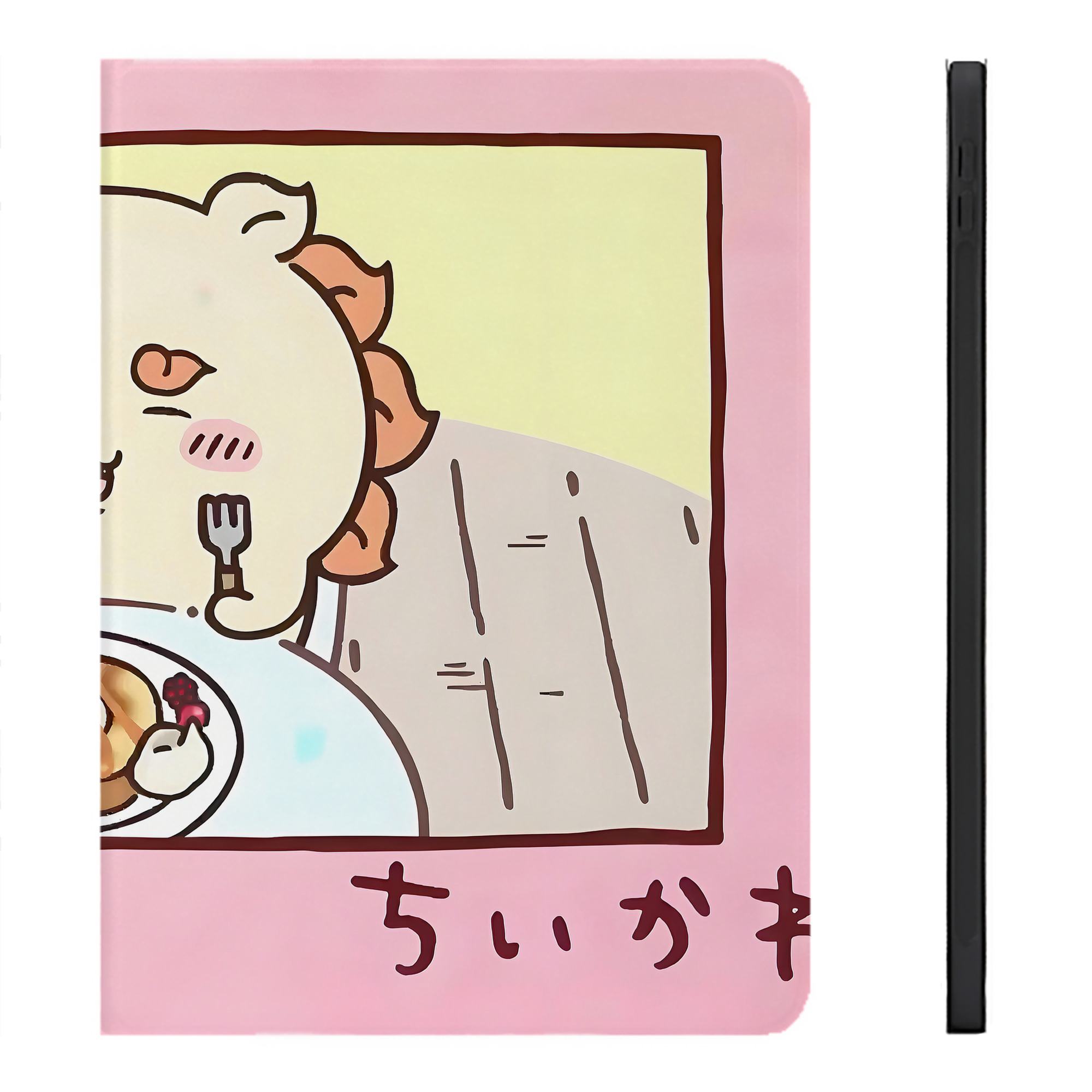 （画像用） ちいかわ Chii-kawa IPadケース ペンホルダー付き ブックスタイルデザイン